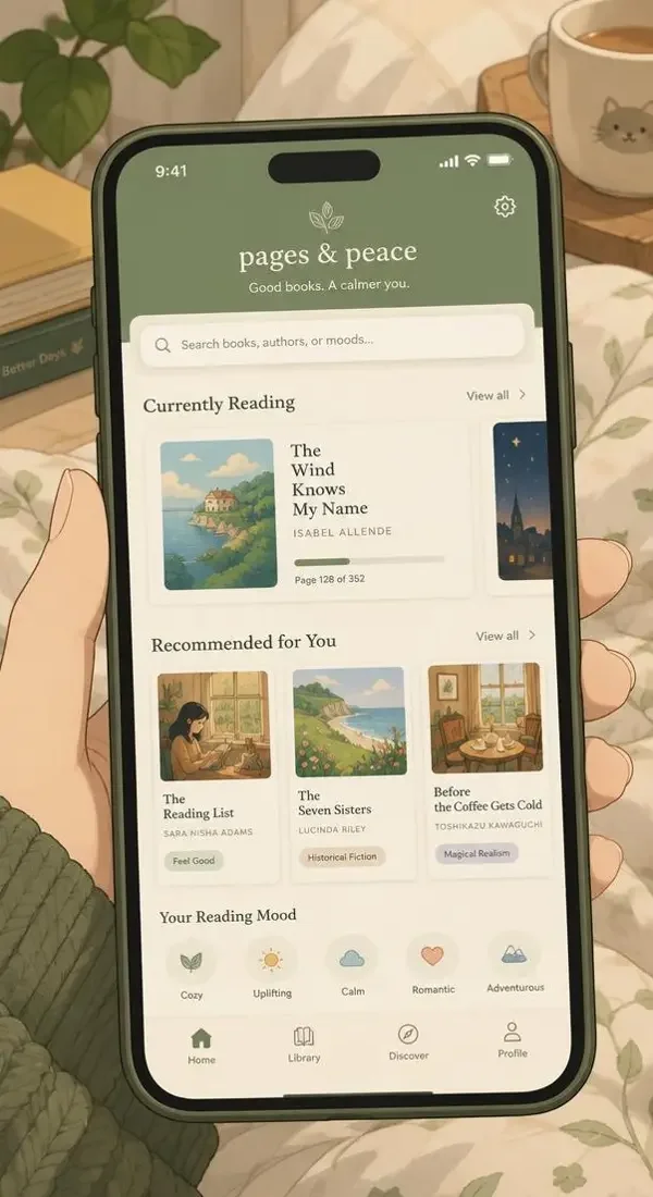 漫画韩漫 APP 手机端界面展示插画