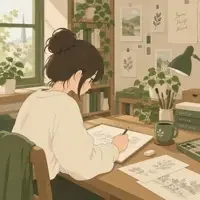 漫画韩漫花魁榜第 4 名《同人志的夏天：一页一页画出来的温柔》缩略图